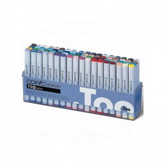 Набор маркеров для скетчинга Copic Sketch B с кистью, 72 цвета