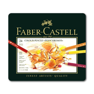 Цветные карандаши Faber-Castell Polychromos профессиональные, набор 24 цвета