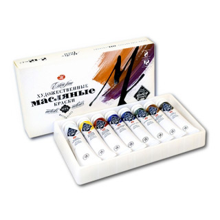 Масляные краски «Мастер-Класс» НЕВСКАЯ ПАЛИТРА, набор 8 цветов по 18 мл