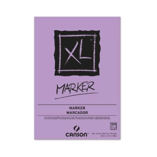 Альбом для маркера Canson Xl 70г/кв.м 21*29.7см 100листов Белая гладкая склейка по короткой стороне