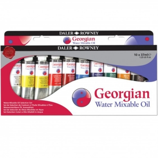 Набор Daler Rowney GEORGIAN "Selection" SET: водоразмываемые масляные краски, 10 цветов x 37 мл