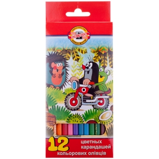 Цветные карандаши Koh-I-Noor "Крот", 12 цветов