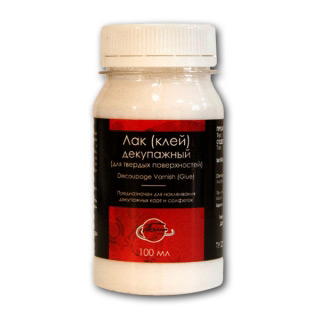 Клей-лак декупажный для твердых поверхностей Таир, 100 мл