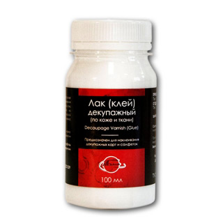 Клей-лак декупажный для ткани, кожзама и кожи Таир, 100 мл