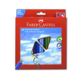 Набор цветных карандашей Еco Faber-Сastell, 48 цветов, с точилкой