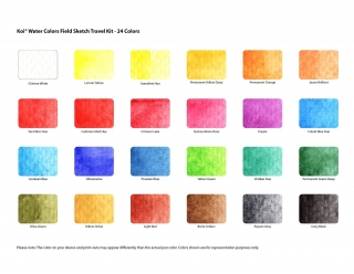 Набор акварельных красок Sakura Koi 24 цвета в пластиковой упаковке