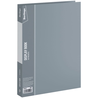 Папка с 40 вкладышами Berlingo "Standard", 21мм, 600мкм, серая