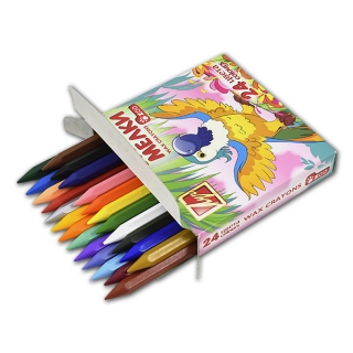 Набор восковых мелков "Zoo" ЛУЧ, 24 цвета