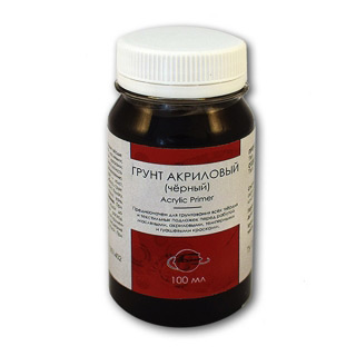 Черный акриловый грунт Таир, универсальный, 100 мл