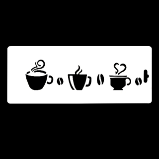 Гибкий трафарет-бордюр Сонет НЕВСКАЯ ПАЛИТРА, Кофе, 10х25 см