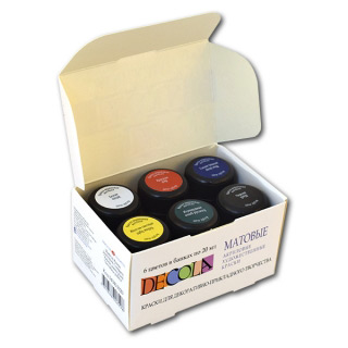 Акриловые матовые краски Decola НЕВСКАЯ ПАЛИТРА для рисования и декора, набор 6 цветов по 20 мл