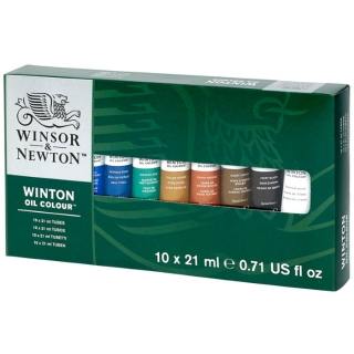 Краски масляные художественные Winsor&Newton "Winton", 10 цв, 21 мл, туба