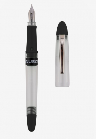 Ручка перьевая Manuscript Clarity Hand Lettering прозрачный корпус с черными вставками + 2 черных картриджа в блистере