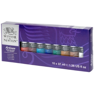 Краски масляные водорастворимые Winsor&Newton "Artisan", 10 цв, 37 мл, туба
