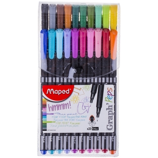 Набор капиллярных ручек Maped "Graph Peps" 20 цв., 0,4 мм, европодвес
