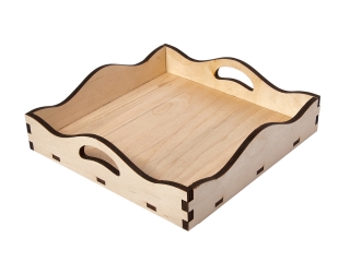 Заготовка Timberlicious для декорирования поднос вид 11 20х20х5см