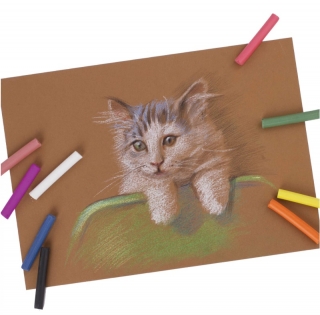 Пастель сухая художественная "Debut" Brauberg Art, 36 цветов, круглое сечение