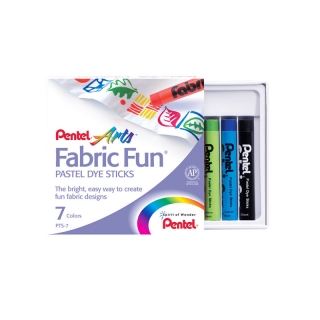 Пастель для рисования на ткани Pentel FabricFun Pastels 7 цветов