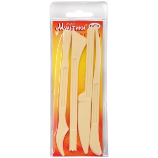 Набор стеков для лепки Гамма "Мультики", 4 шт., пластик, блистер