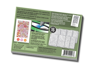 Раскраска-склейка Chameleon Floral Patterns - цветочные узоры