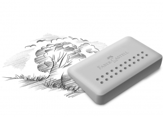 Ластик Faber-Castell Grip Edge, серый