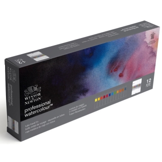 Акварель в тубах Winsor&Newton "Professional" 12 цветов в металлической коробке