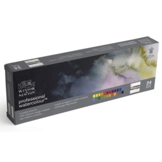 Акварель Winsor&Newton "Professional" 24 цвета в металлической коробке