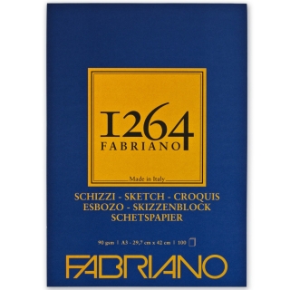 Альбом для графики SKETCH 1264 Fabriano, А3 90г/м2 слон.кость, 100л. склейка по короткой стороне
