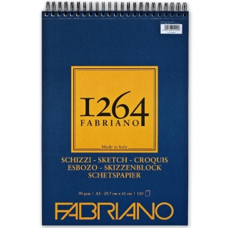 Альбом для графики SKETCH 1264 Fabriano, А3 90г/м2 слон.кость, 120 л. спираль по короткой стороне