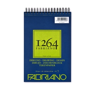 Альбом для графики DRAWING 1264 Fabriano, А5 180г/м2, 30 л. спираль по короткой стороне