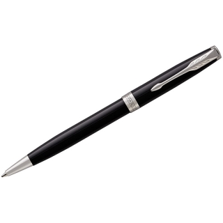 Ручка шариковая Parker "Sonnet Black Lacquer CT" черная, 1,0мм, поворот., подар. уп.