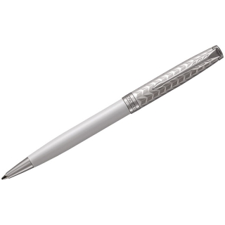 Ручка шариковая Parker "Sonnet Metal & Pearl CT" черная, 1,0мм, поворот., подар. уп.
