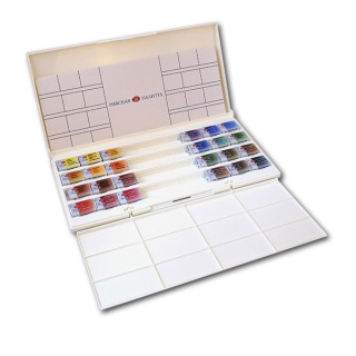 Акварельные краски «Санкт-Петербург» Невская Палитра, набор 24 цвета с палитрой