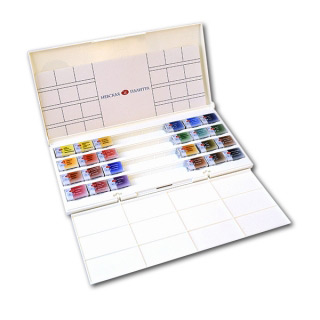 Акварельные краски «Белые ночи» НЕВСКАЯ ПАЛИТРА, набор 24 цвета с палитрой