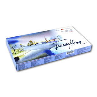 Акварельные краски «Белые ночи» Невская палитра, набор 36 цветов с палитрой