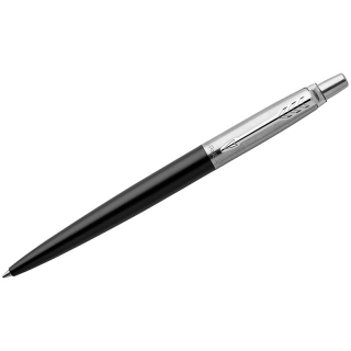 Ручка шариковая Parker "Jotter Bond Street Black CT" синяя, 1,0 мм, кнопочный механизм, подарочная упаковка