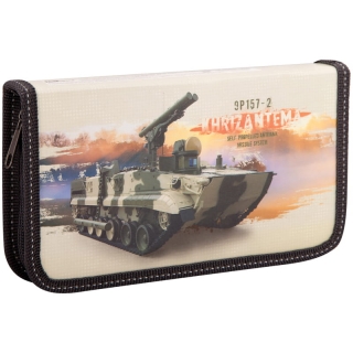 Пенал 1 отделение, 190*110 ArtSpace "Военная техника", ламинация