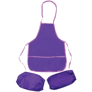 Фартук с нарукавниками ArtSpace, 2 кармана, фиолетовый