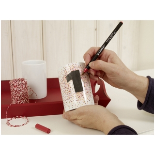 Набор маркеров для письма по фарфору Edding "4200_2" 6цв., гибкий пишущий узел, 1,0-4,0мм