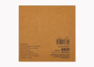 Альбом SM-LT Art Layflat Kraft 90г/м2 14х14см 48л крафт бумага сшитый