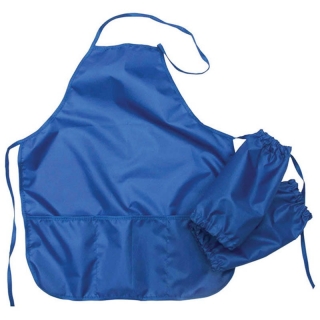 Фартук с нарукавниками ArtSpace, 3 кармана, синий