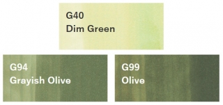 Набор маркеров Copic Sketch  Blending Trio 1 3 штуки в пластиковой упаковке