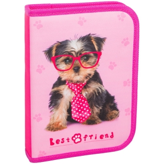 Пенал 1 отделение, 200*140*40 Berlingo "Best friend", дополнительная откидная секция, полиэстер