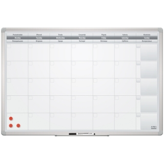 Доска-планинг на месяц магнитно-маркерная 2х3 "Office", 60*90см,алюм. рамка, полочка,маркер,3 магн.