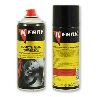 Очиститель деталей тормозов и сцепления, универсальный обезжириватель, Kerry, аэрозоль, 520 мл