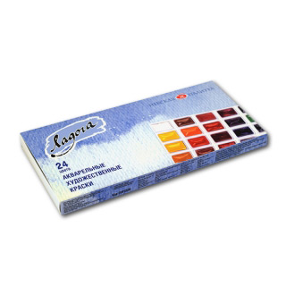 Акварельные краски «Ладога» Невская Палитра, набор 24 цвета