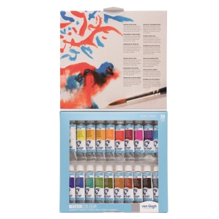 Набор акварельных красок Van Gogh 20цв*10мл, пластиковый короб