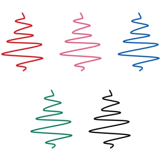 Набор гелевых ручек OfficeSpace 5 цветов, белый корпус, 1,0мм