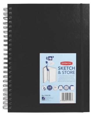 Альбом Sketch & Store Derwent для эскизов А4 Портрет, 165г, 56 листов