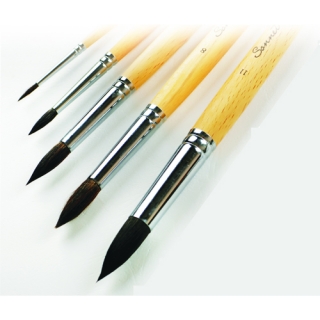 Круглые кисти белка микс Сонет, короткая ручка, №1 -№12